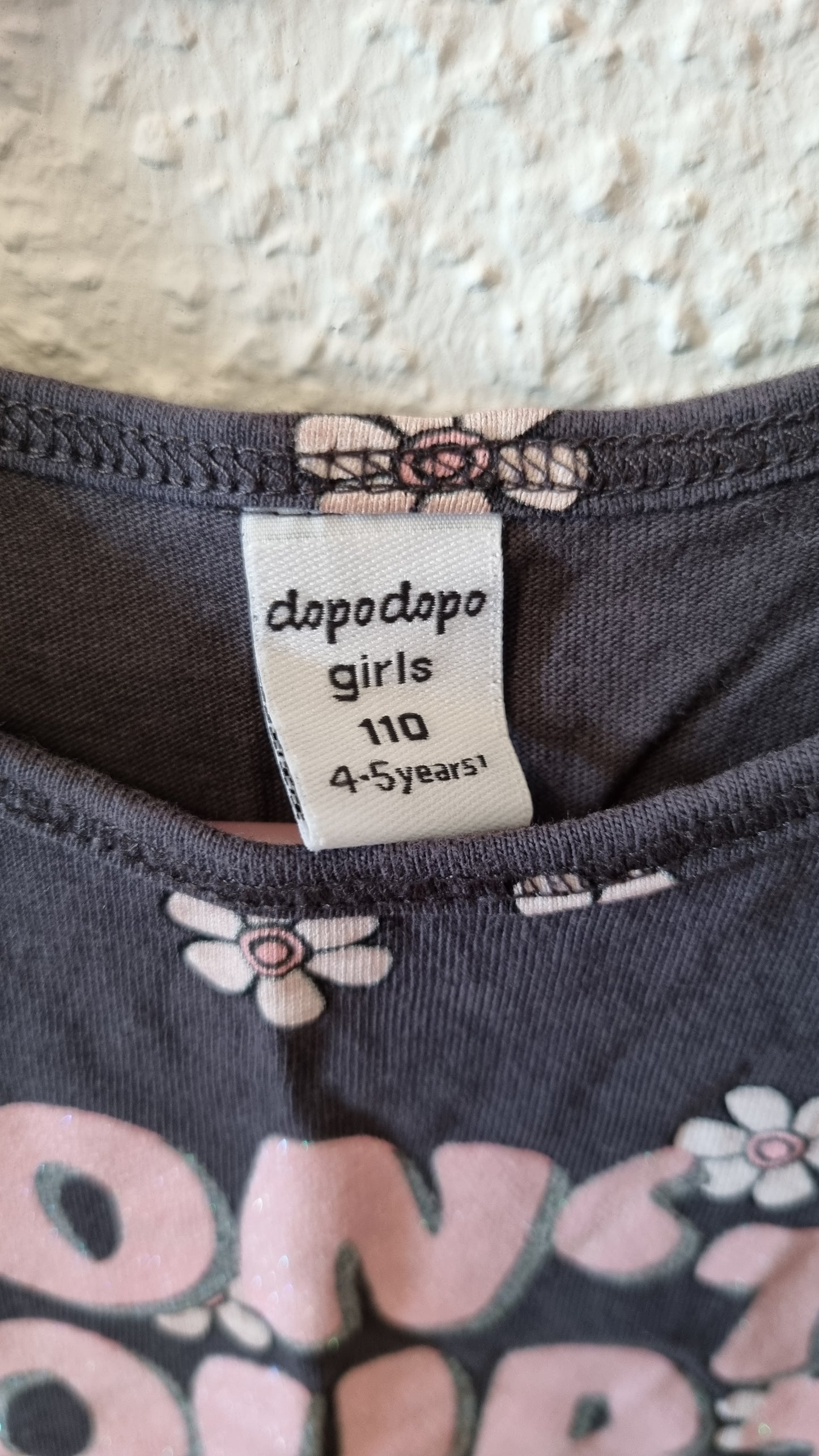 Mädchen Tank Top mit Glitzerschrift 110