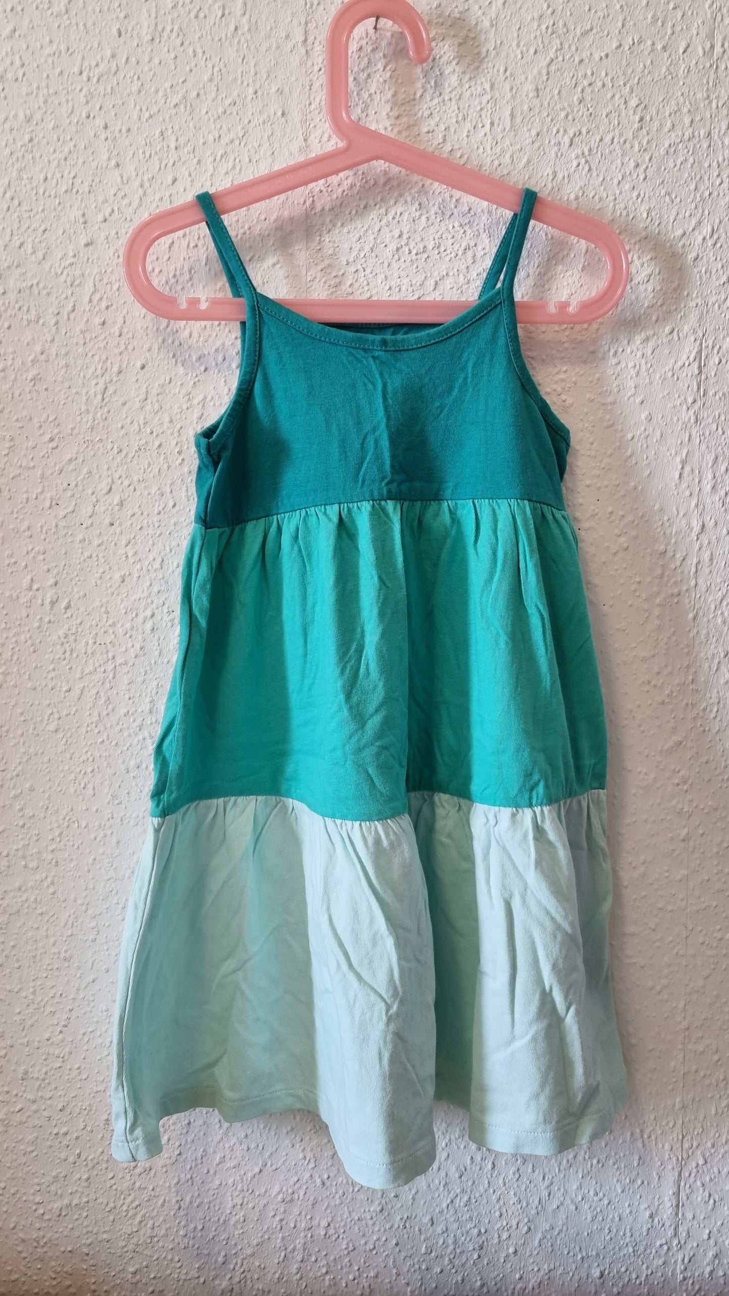 Tricolor Trägerkleid