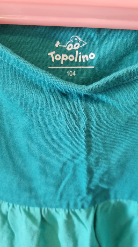 Tricolor Trägerkleid 104