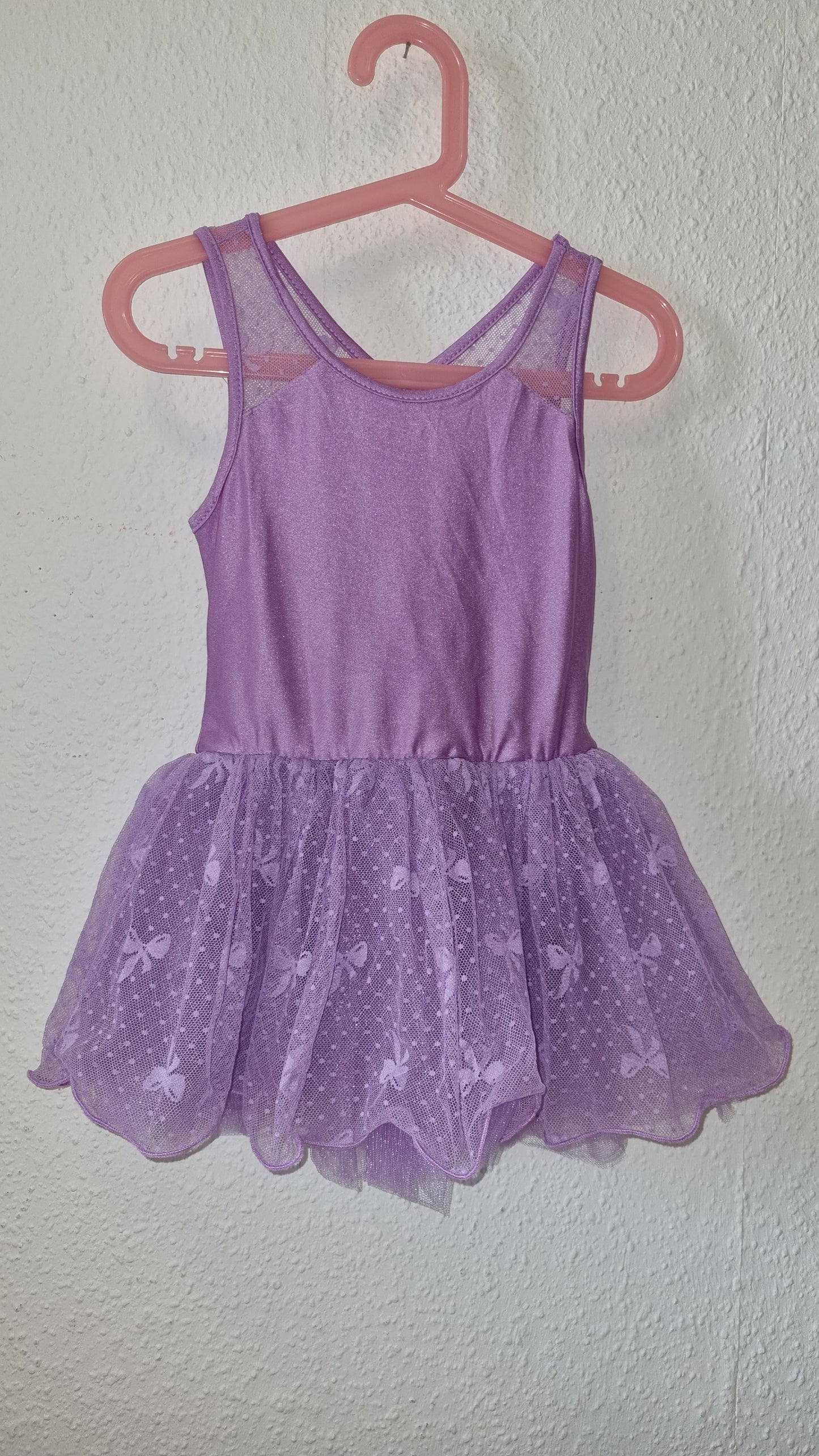 Lila Ballerina Kleid mit Schleifchen