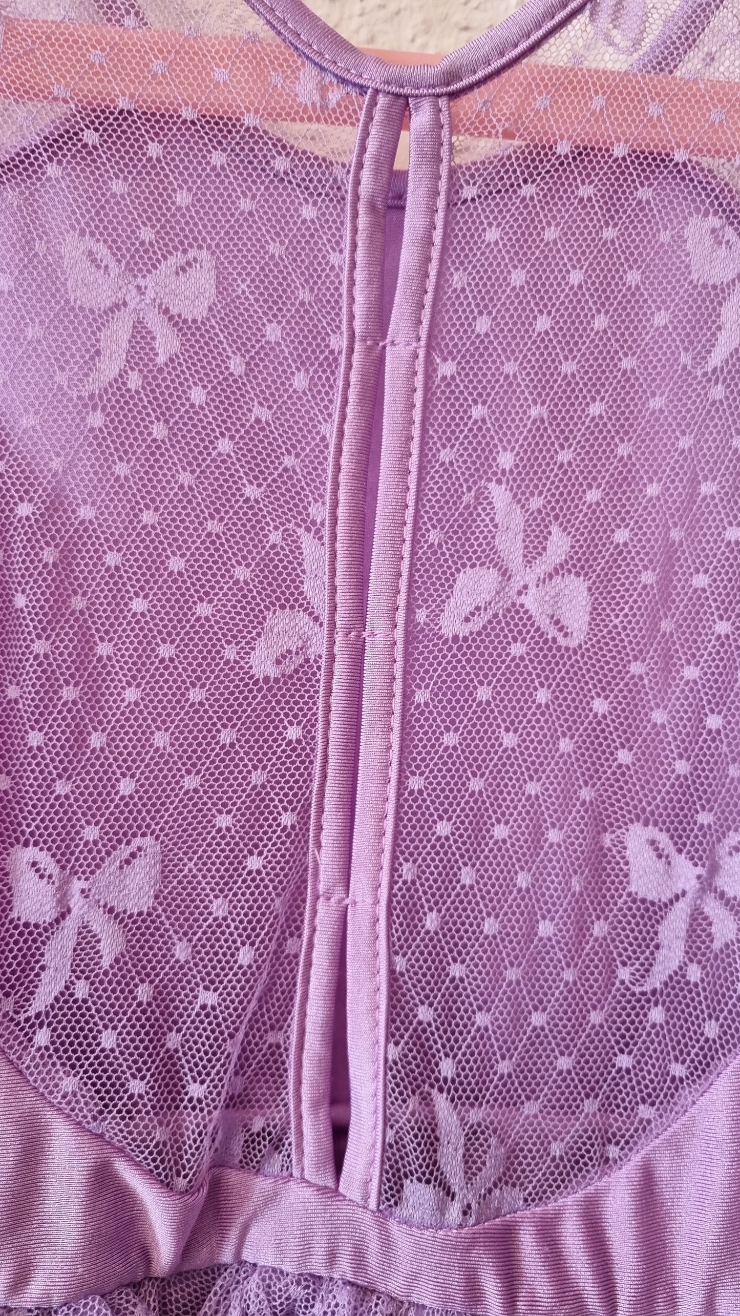 Lila Ballerina Kleid mit Schleifchen