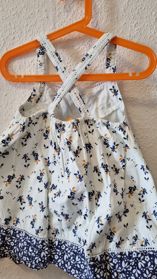 Blumenkleid Tricolor 110/116