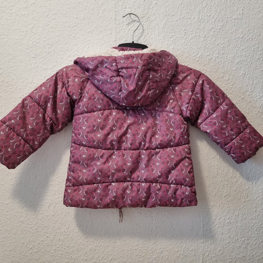 Winterjacke mit Floralem Muster 104
