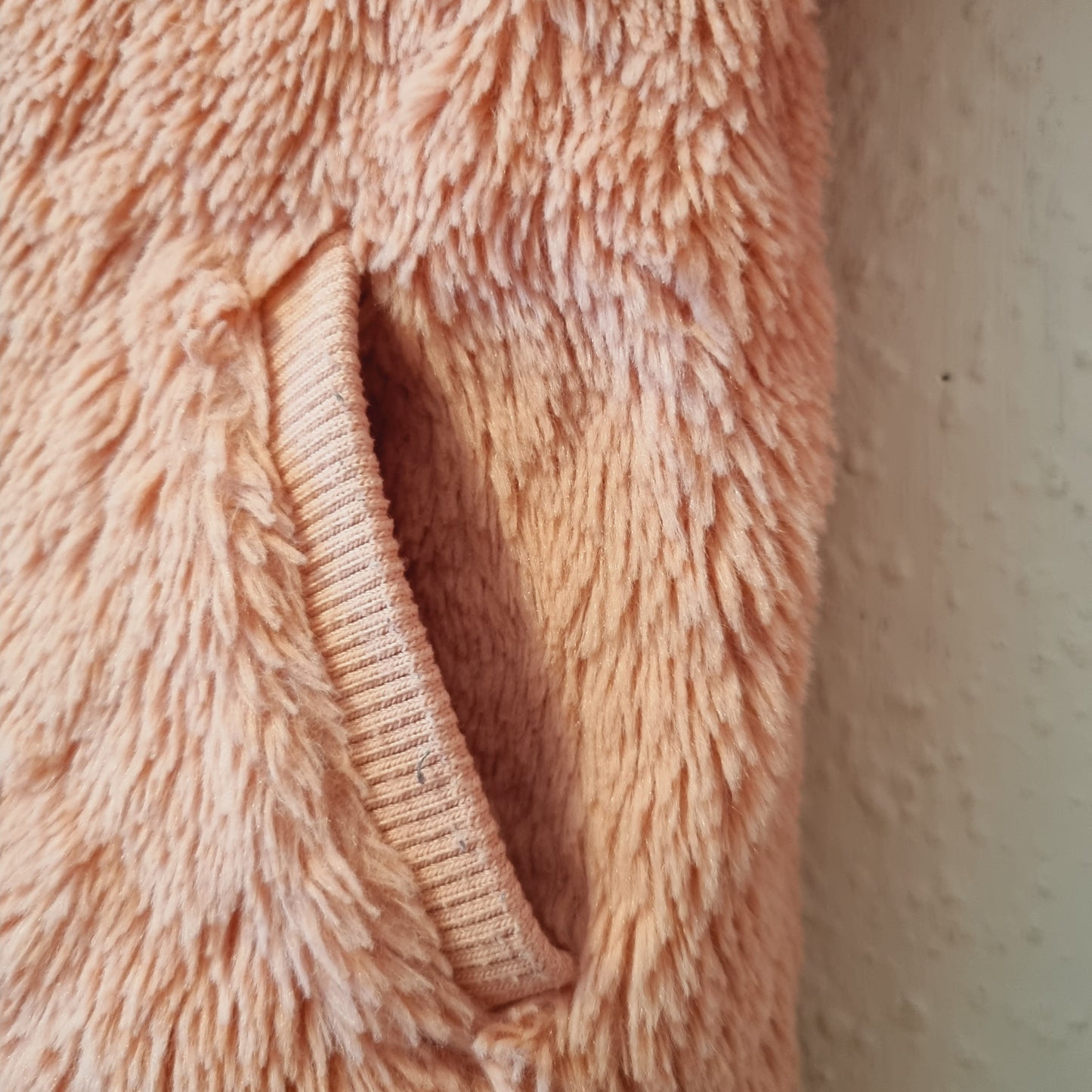 Teddyfelljacke in Rosa