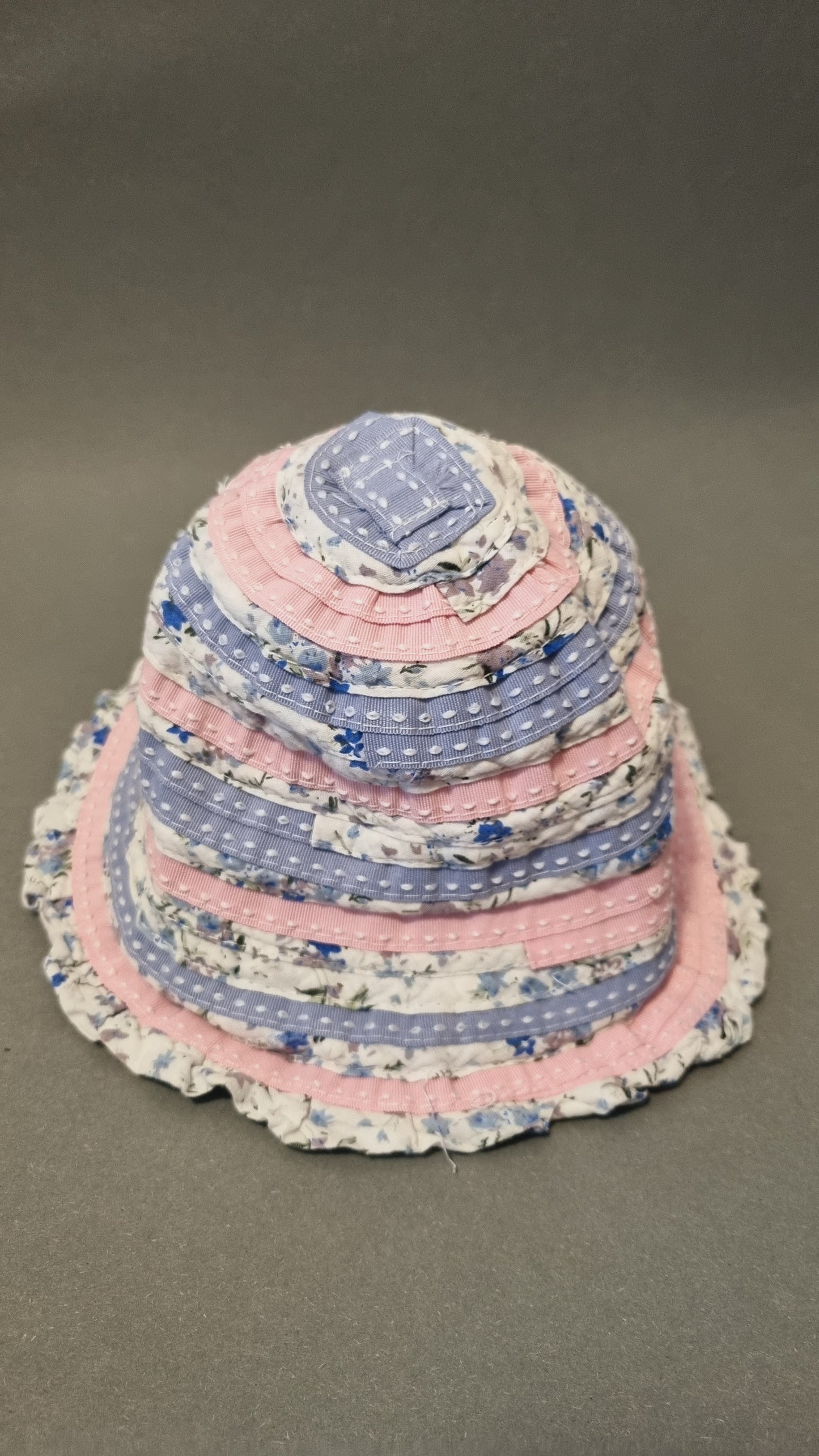 Sommer Hut aus Stoffstreifen 52/54