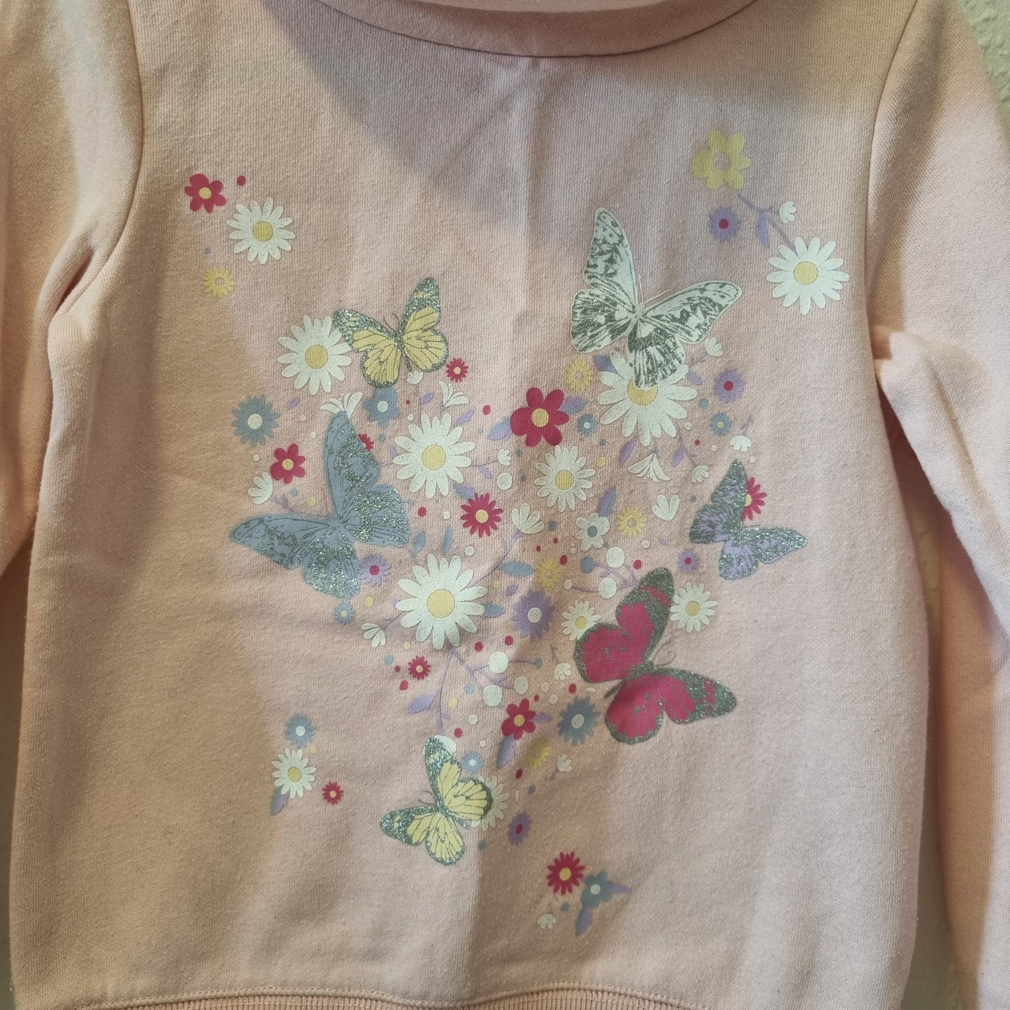 Hoodie mit Glitzer Motiven 122