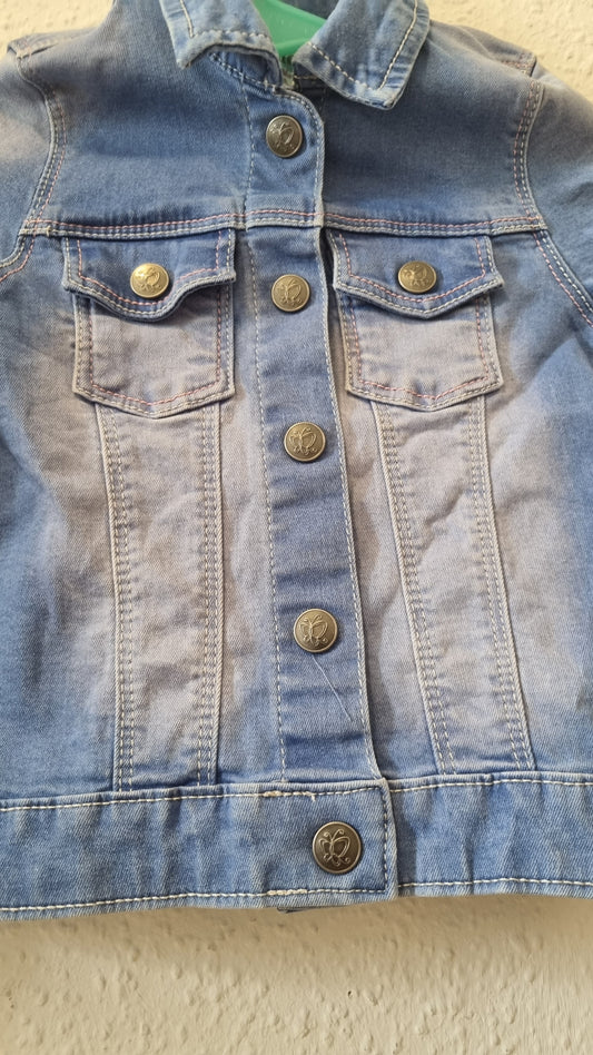 Washed Jeansjacke 104