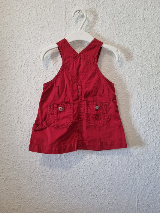 Weinrotes Jeanskleid 68