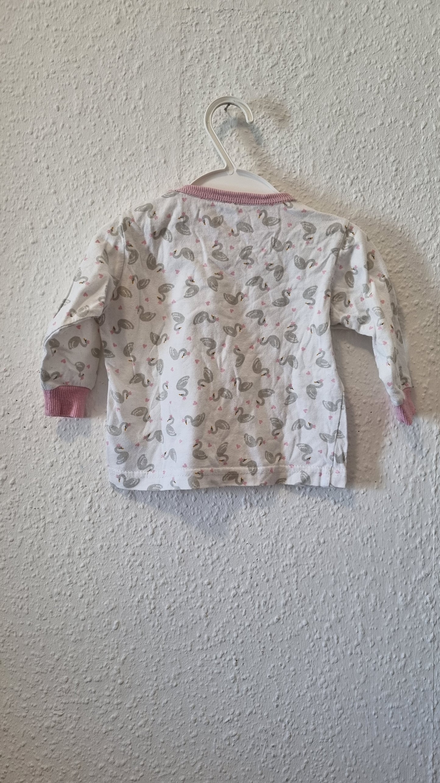 Langarm Schwanenshirt 74