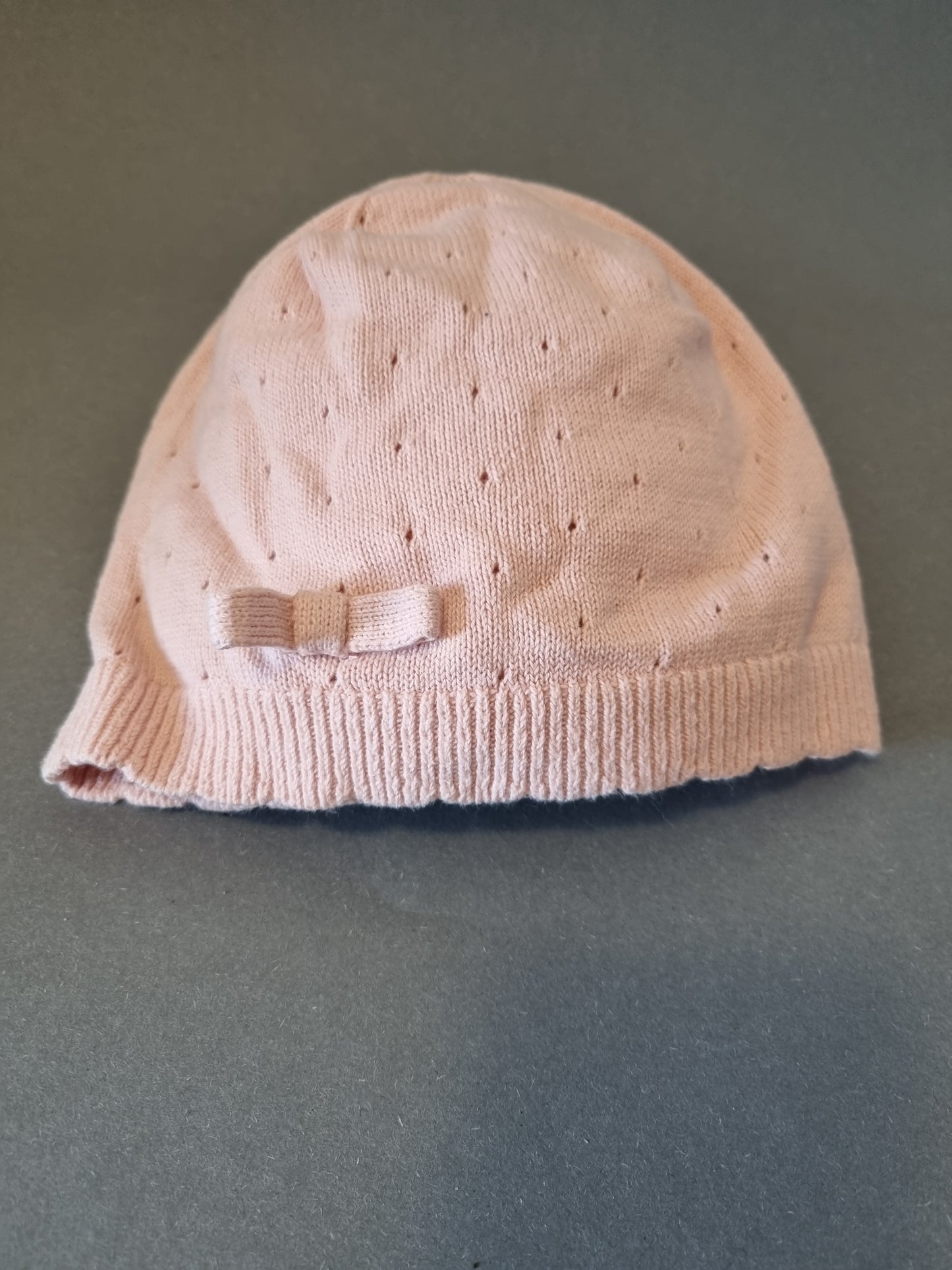 Einfarbiger Beanie Apricot 74/80