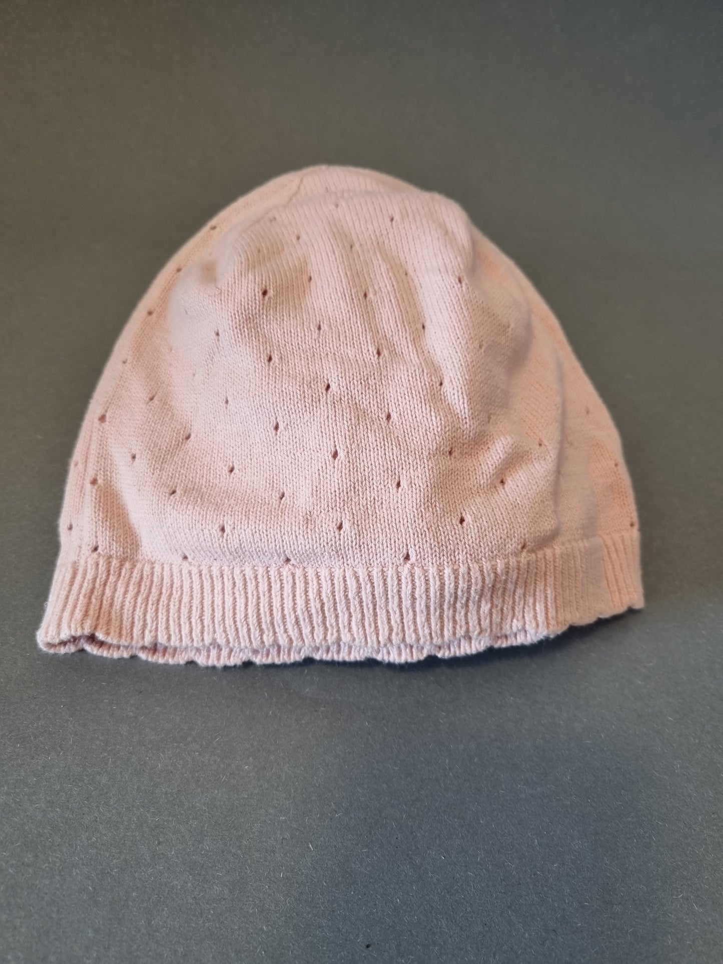 Einfarbiger Beanie Apricot 74/80