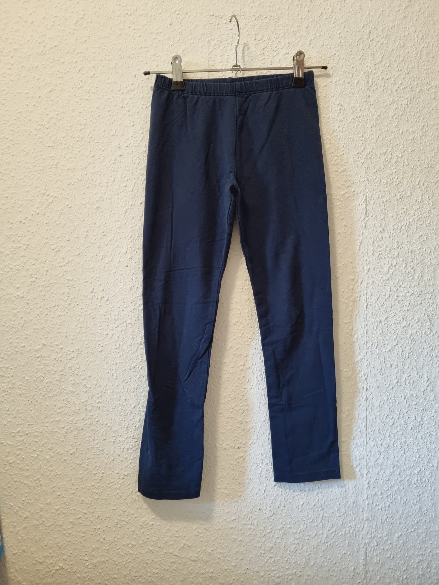 Legging in Einfarbig blau