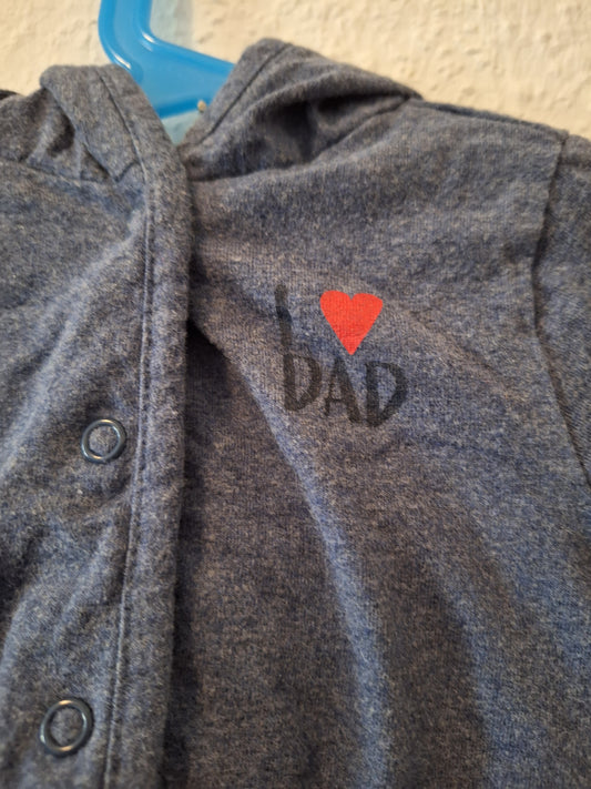 Blaue Sweatjacke von Dopodopo in Größe 74