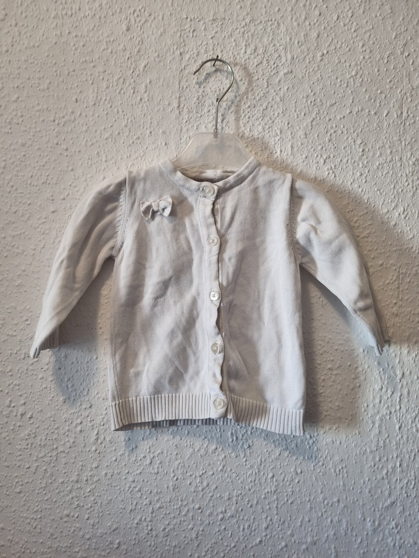 Strickjacke Weiß 74