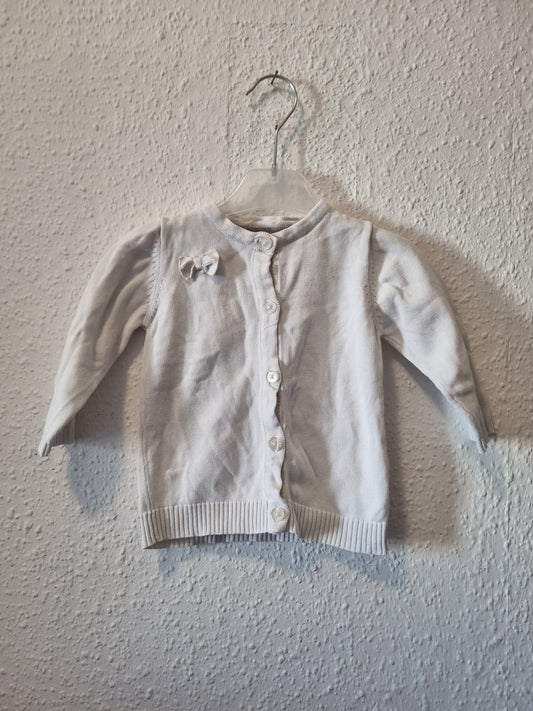 Strickjacke Weiß 74