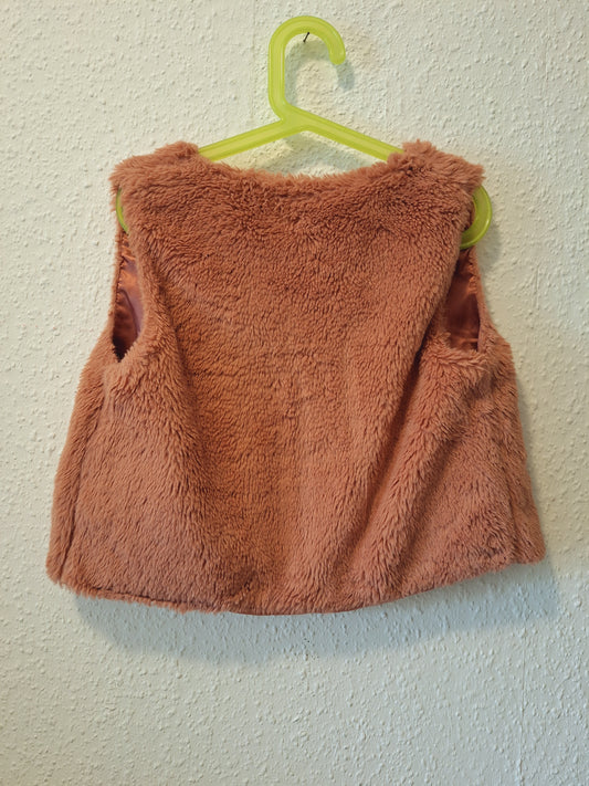 flauschige Weste Altrosa 134