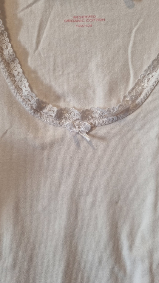 Unterhemd Weiß 122/128