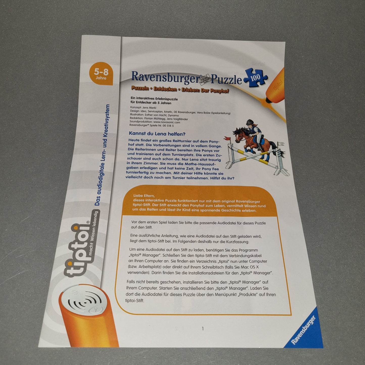 Interaktives Puzzel der Pferdehof