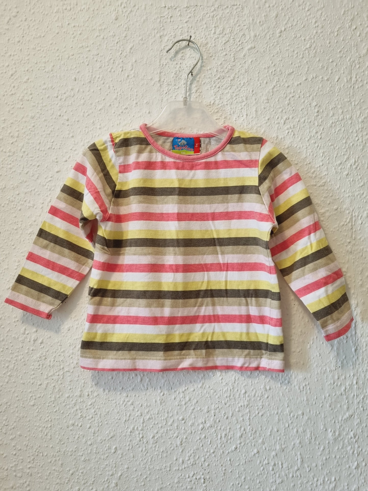Sweatshirt bunt gestreift 80