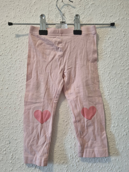 Legging Rosa mit Herz 74/80