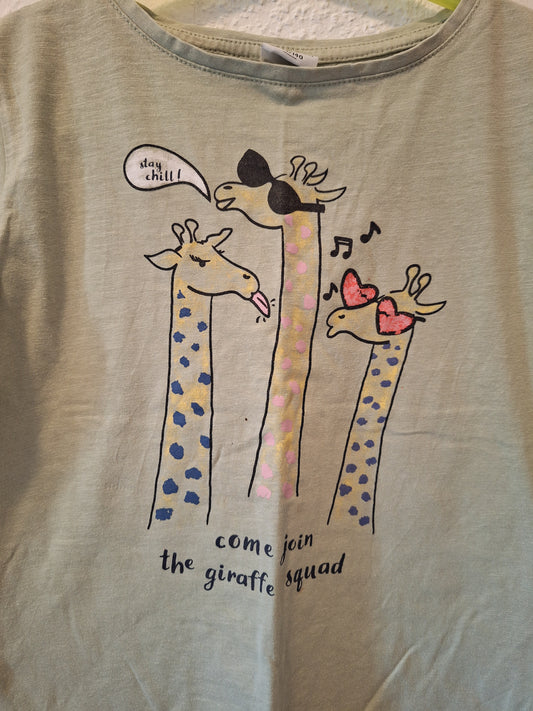 T-Shirt mit Giraffen 134/140