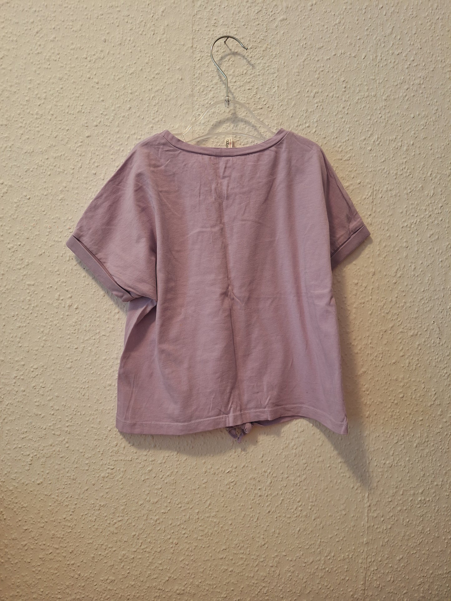 T-Shirt Lila mit Knoten