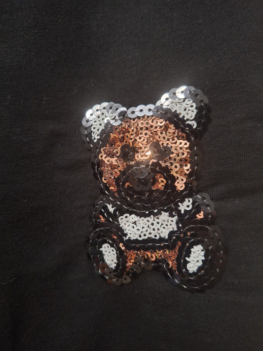 Jogginghose in schwarz mit Bär 122