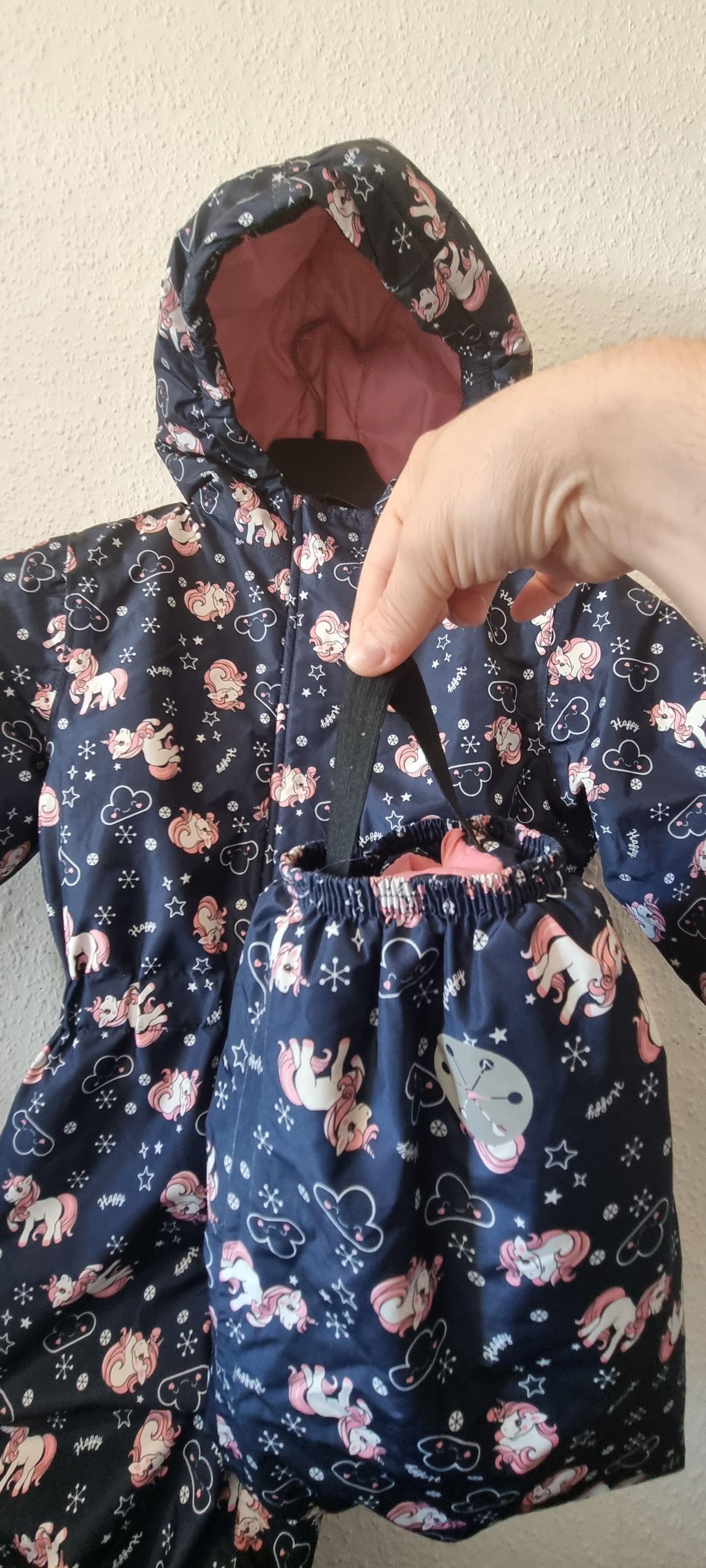 Schneeanzug Einhorn 104/110