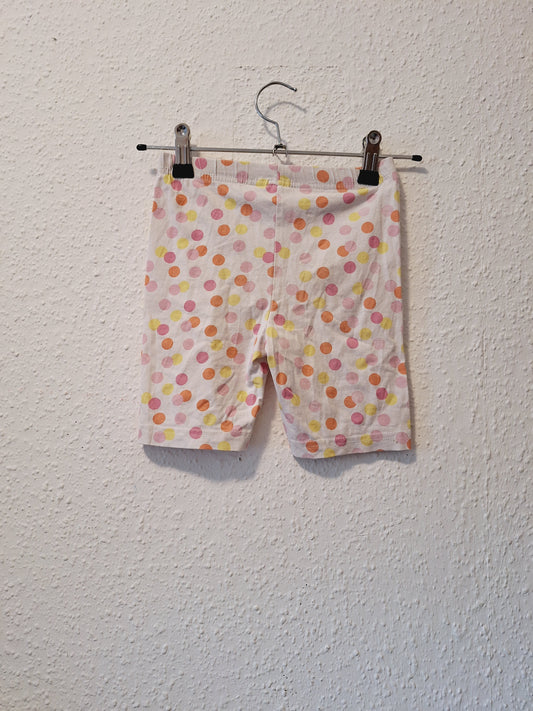 Weiße Radlerhose mit Punkten 116