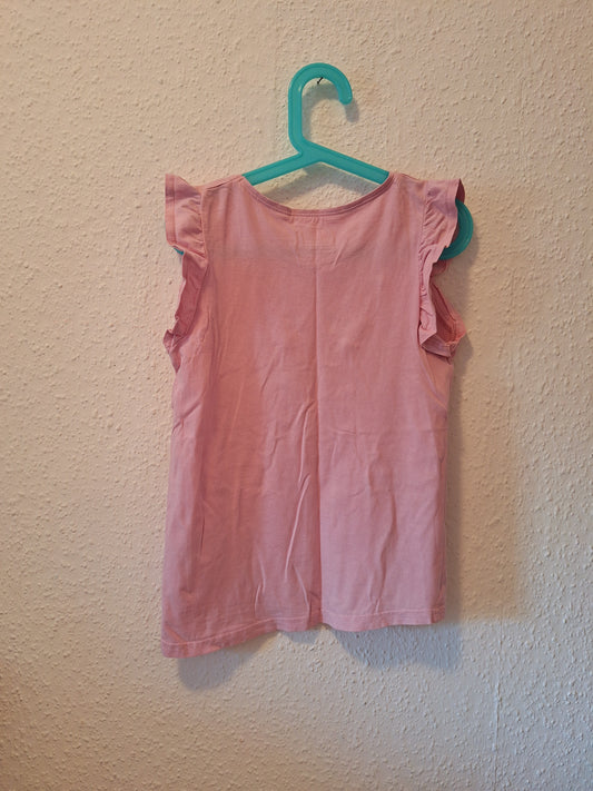 T-Shirt Unifarbe Rosa 134/140