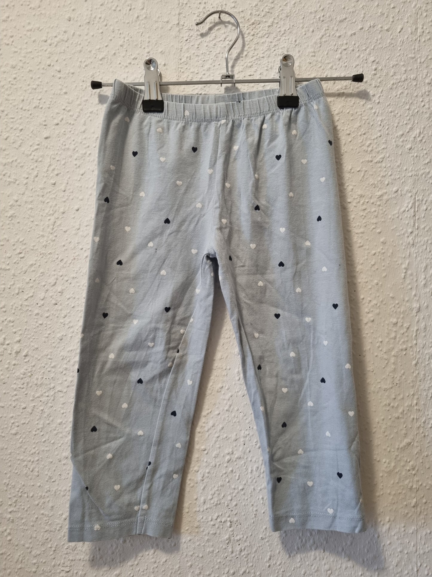 Hellblaue Legging 3/4 mit Herzchen