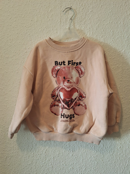 Kapuzenpullover Rosa mit Bär 110/116 (Kopie)