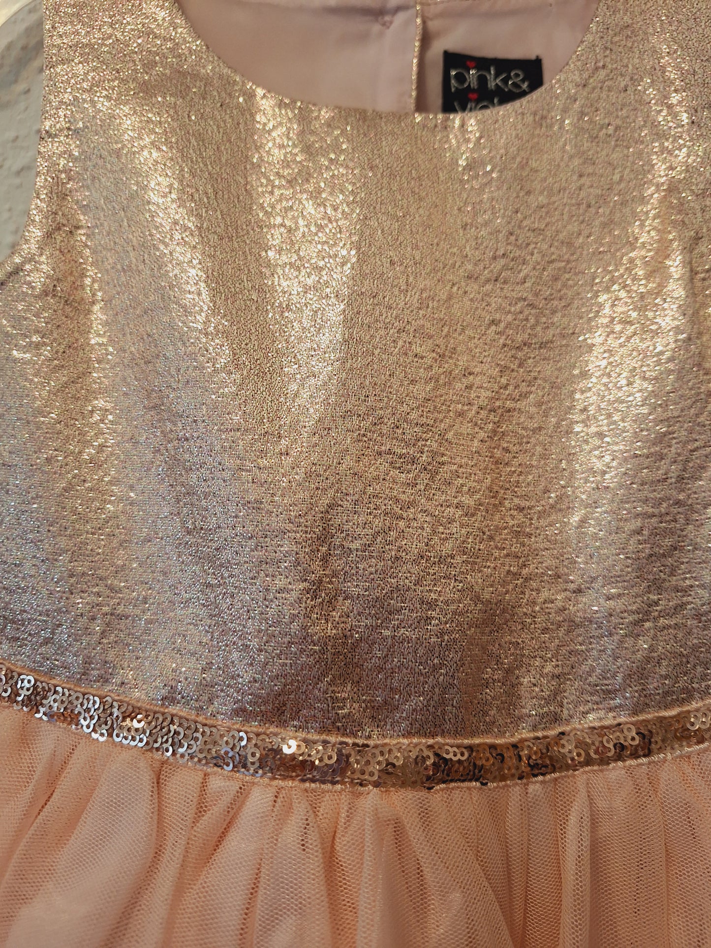 Tüllkleid Rose Gold 116