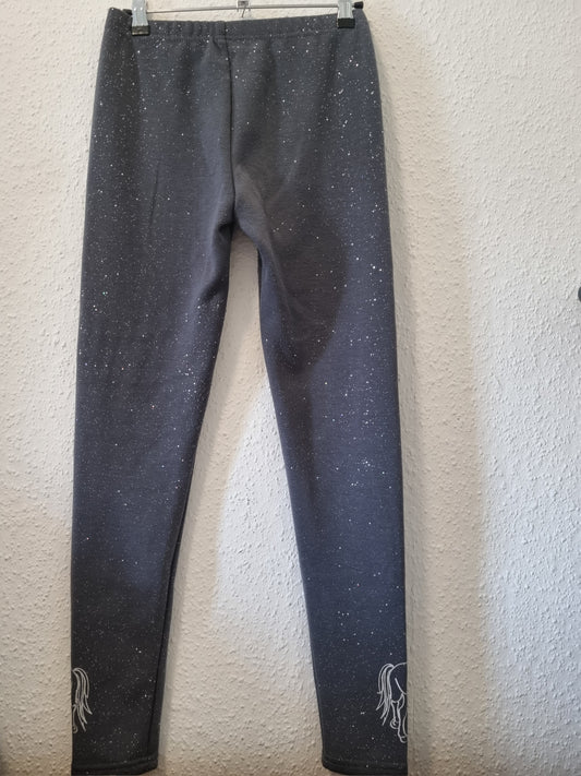 Anthrazit gefütterte Stoffhose 158