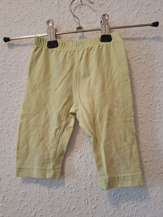 Legging kurz Neongrün 74/80