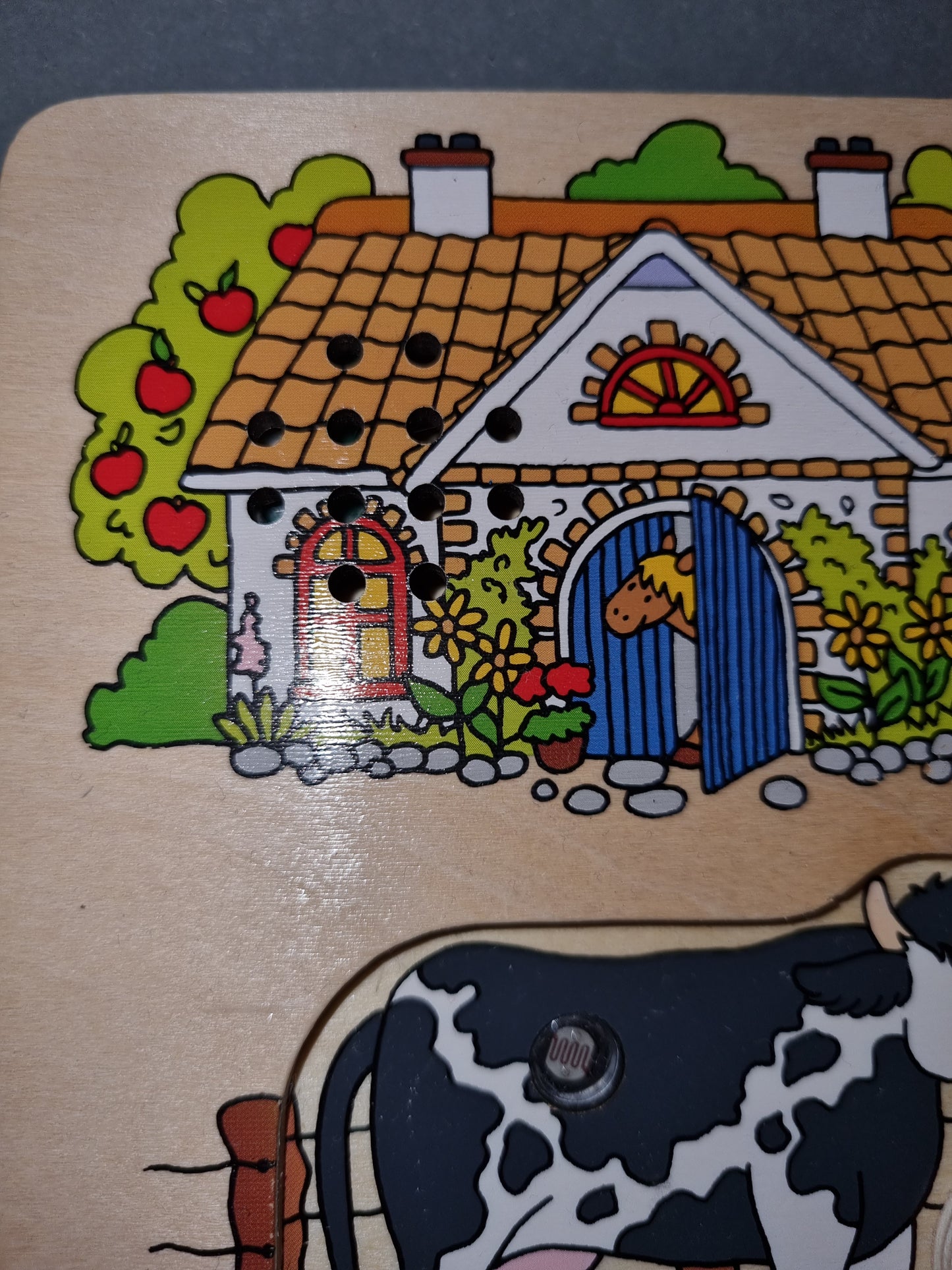 Holzpuzzel mit geräuschen Bauernhof