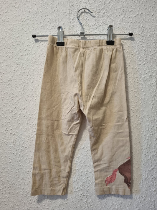 Beige Legging 3/4 Beinlänge 116