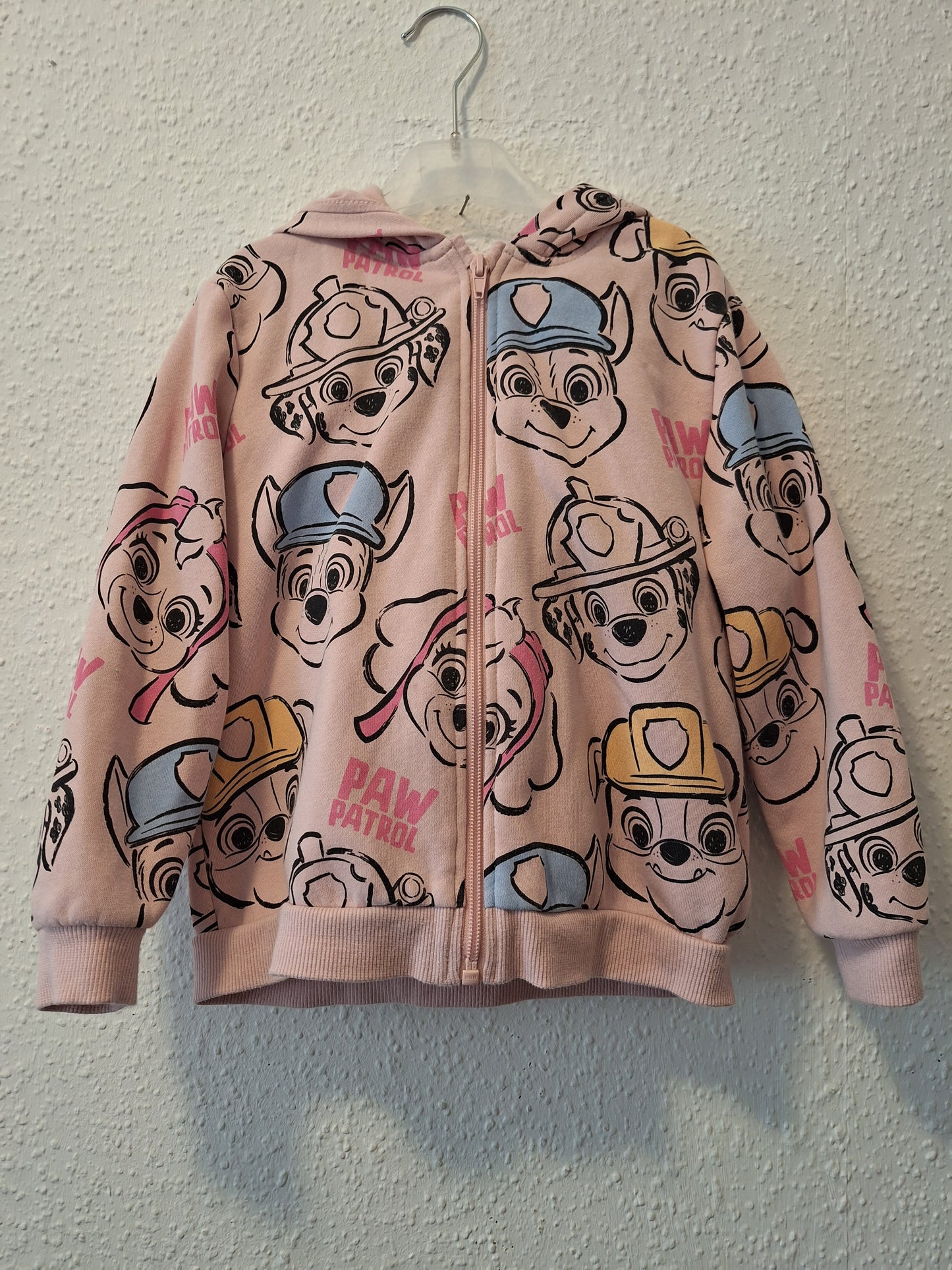 Kapuzenjacke rosa mit Paw Patrol 110/116