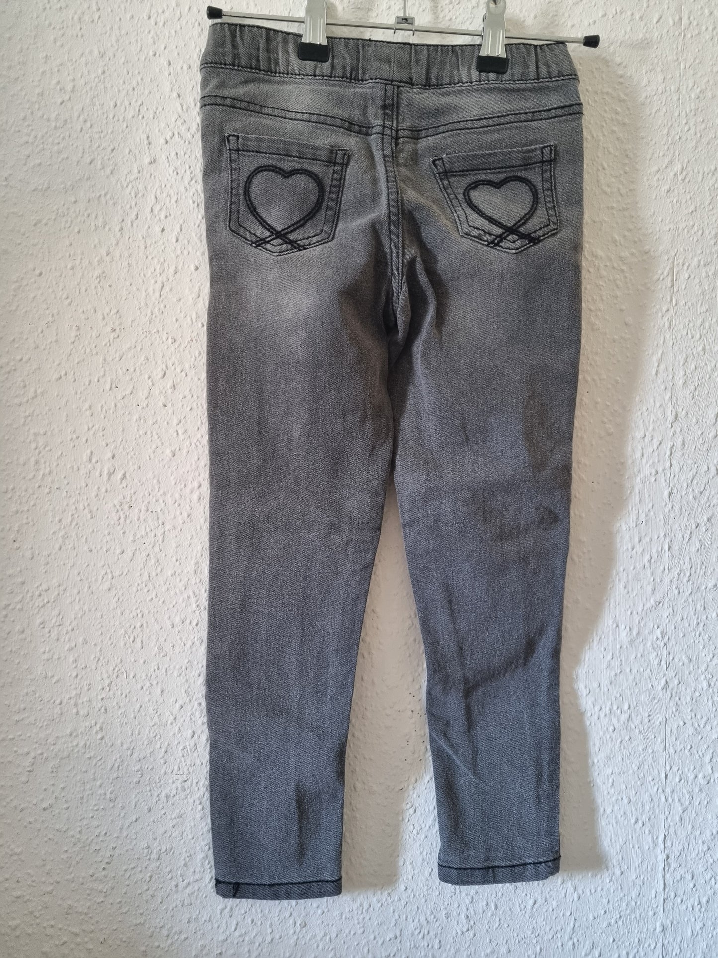 Jeansjegging Grau mit Einhorn 116