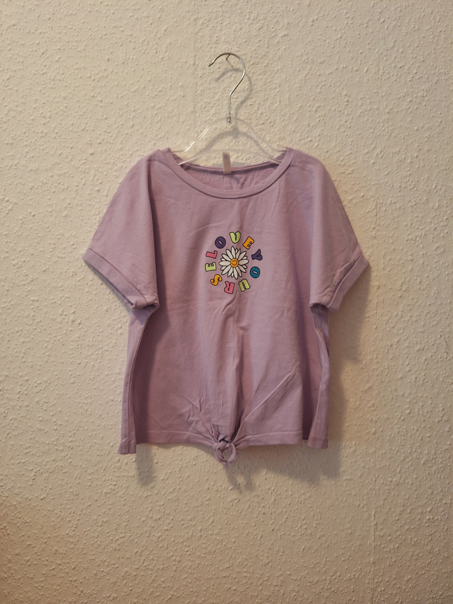 T-Shirt Lila mit Knoten