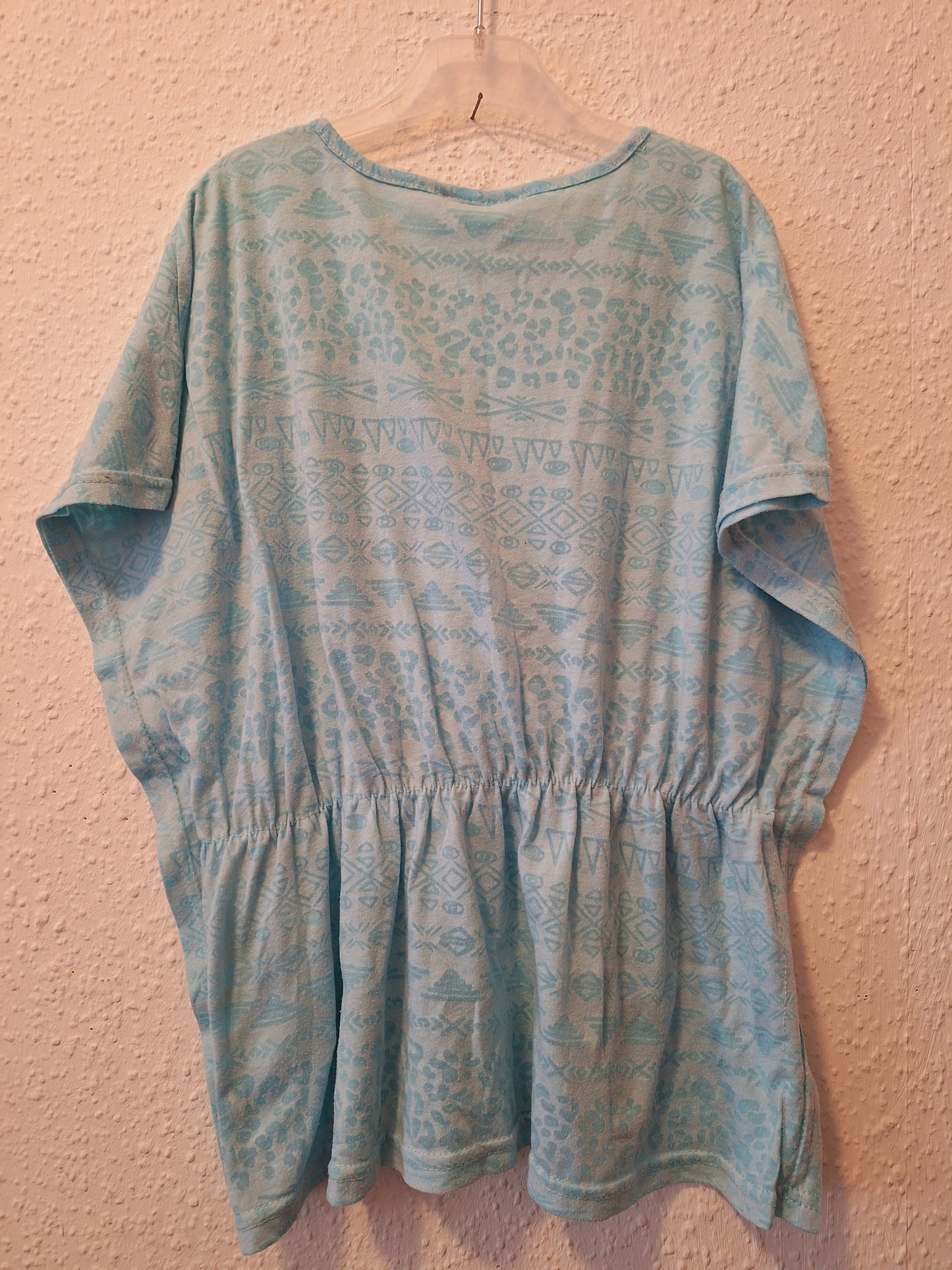 Mädchen Tunika Shirt mit Schleife Sommer Schminnbad Türkis 122/128