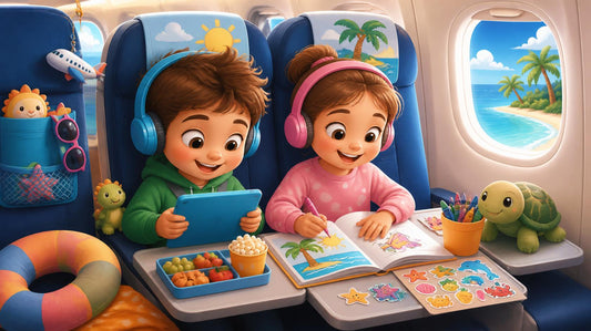Fliegen mit Kindern leicht gemacht: Diese praktische Checkliste bietet die besten Beschäftigungsideen, Spiele, Snacks und Tipps für eine entspannte Flugreise. So wird der Familienurlaub schon beim Abflug stressfreier.