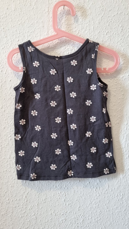Mädchen Tank Top mit Glitzerschrift 110