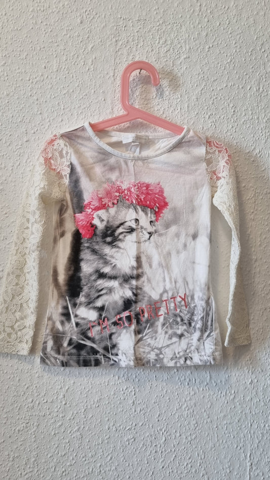Verspieltes Katzen Langarmshirt