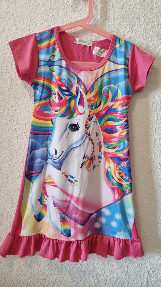 Farbenfrohes Einhorn Kleid