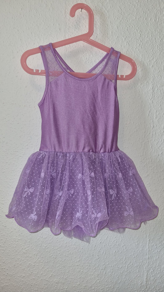 Lila Ballerina Kleid mit Schleifchen