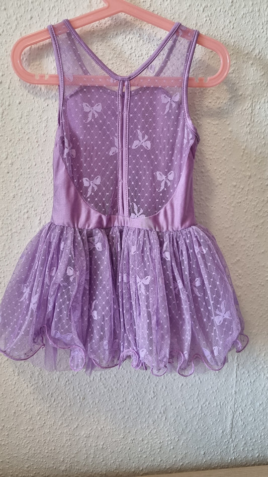 Lila Ballerina Kleid mit Schleifchen