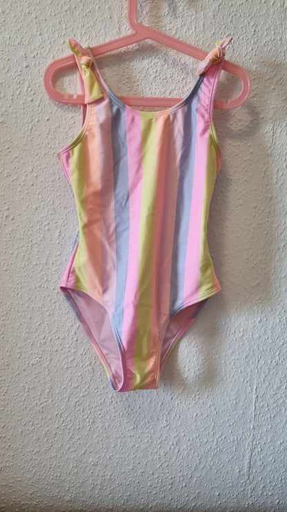 Badeanzug in Regenbogenfarben 146/152