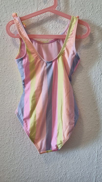 Badeanzug in Regenbogenfarben 146/152
