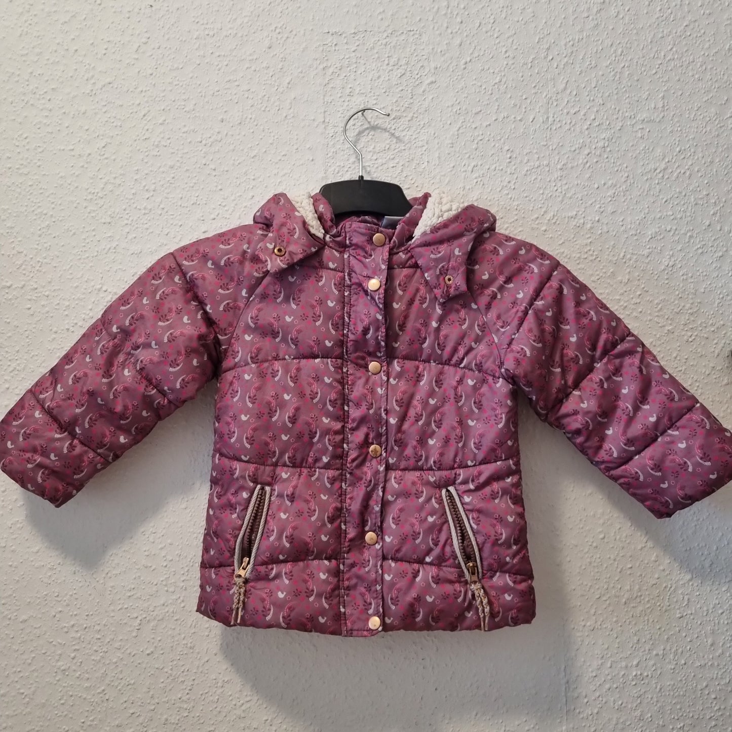 Winterjacke mit Floralem Muster